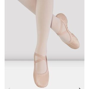 Bloch Leather Ballet Flats with Elastic Straps - 2